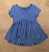 Kaari Blue flowy top Photo 0