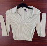 H&M Cropped Long Sleeve Top Photo 0