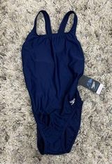 Speedo Pro LT Navy Blue One Piece Swimsuit - Size 8 / 34 Photo 0