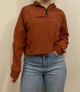 Roma Concept Burnt Orange Cropped Windbreaker Photo 0