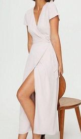 Aritzia Babaton Slit Wrap Dress Photo 0