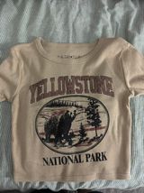 Fifth Sun tan cropped tee Photo 0