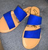 blue slip on sandals Size 6 Photo 0