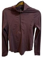 Apana Plum Athletic Half Zip w/ Thumb Holes Photo 0