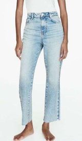 HIGH RISE Z1975 STRAIGHT LEG ANKLE-GRAZER JEANS size 6 Photo 0