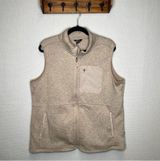 Eddie‎ Bauer | Cream Heathered XXL Womans Beige Fleece Vest Photo 0