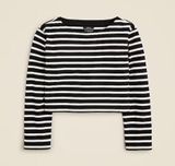 J.Crew Cropped boatneck T-shirt in mariner cotton Photo 0