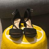 Black Rampage Strap Block Heels Photo 0