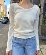 Brandy Melville Andi Mohair V-Neck Sweater Photo 0