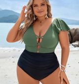 Blooming Jelly Women's Plus Size One Piece Swimsuit Tummy Control 3X 16-18 Photo 0