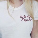 Brandy Melville Embroidered Tee Photo 0
