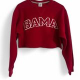 Alabama Crimson Tide Cropped Crewneck Sweatshirt Photo 0