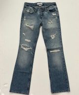 Armani Exchange  Women’s Distressed Bootcut Jeans Size 2 R Photo 0