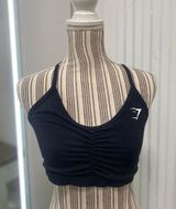 Ruched Sports Bra - Black Size Medium Photo 0