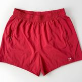 Gymshark  Woven Pocket Shorts Womens Size M Red Athletic Workout Photo 0