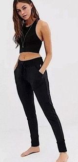 Free People Movement Sunny Skinny Sweatpants Joggers Black Size Medium Photo 0