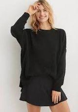 Oversized Waffle Knit Sweater Photo 0