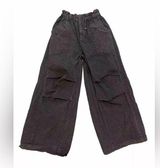 Urban Outfitters Baggy Wide Leg Paper Bag Waist Pants Size S Elastic Waist Photo 0