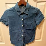 Gap Indigo Denim Button-Up Shirt , Photo 0