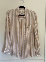 Universal Thread Striped Linen Button Down Photo 0