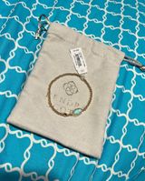 Gold & Blue Stone Bracelet Photo 0