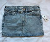 Ella Light Indigo Mini Skirt Photo 0