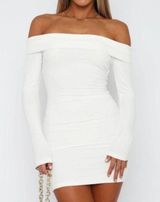 White Fox Long Sleeve Mini Dress  Photo 0