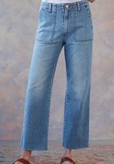 Frye medium wash wide leg jeans Photo 0