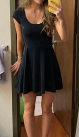 American Eagle Black Skater Dress Photo 0