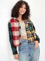 Outfitters Cropped Flannel Photo 0