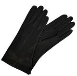 Charter Club  Womens Leather Gloves Black Size 7 100% Silk Lining Made In Italy Photo 0