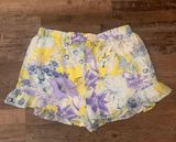 Papaya Yellow Floral  Shorts Photo 0