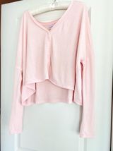 Pink Free People Top Long Sleeve Photo 0