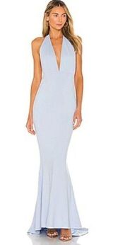 Jenny From The Block Blue Halter Dress Size Small Photo 0