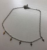 Francesca's Silver Lighting Bolt Necklace Photo 0