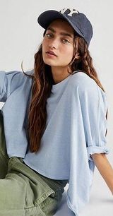 Free People We The Free CC Tee Light Blue Photo 0