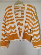 Crochet Cardigan Sweater Size L Photo 0