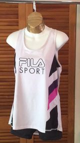 FILA White Racerback Tank Top Photo 0