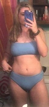 Zaful Baby Blue Ribbed Bikini Photo 0