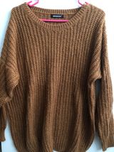 Light Brown Oversized Sweater Size L Photo 0