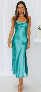 Hello Molly Aqua Formal Dress Photo 0