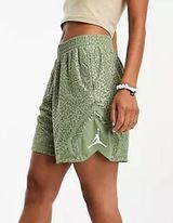 Jordan Nike  Diamond High Rise Green Basketball Gym Shorts Size Small Photo 0