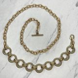 Gold Chain Link Belt Adjustable 14 Photo 0