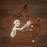 Aelfric Eden Heart Thief Skeleton Hoodie Brown Pink Size Large Women’s Photo 0