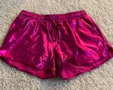 Pink Metallic Shorts Size M Photo 0