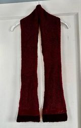 Sangria Colored Winter Scarf Photo 0