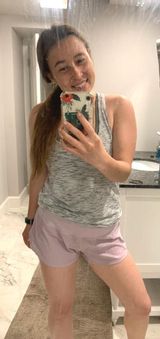 Lululemon Light Purple Speed Up Shorts Photo 0