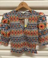 Boden Smocked Print Top Photo 0