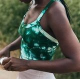 FP MOVEMENT All Clear Tank Cami Tie Dye Heritage Green size M/L Photo 0