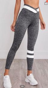 SheIn Gray Cropped Leggings Photo 0